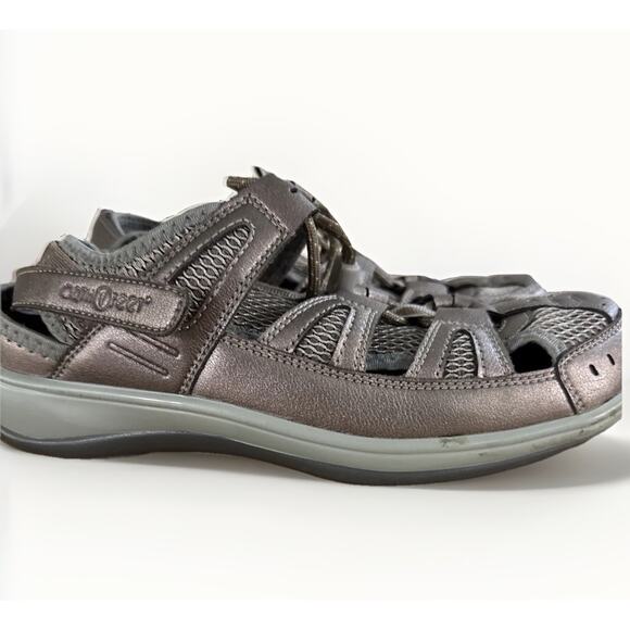 Orthofeet Women's Size 8.5 W Orthopedic Soft Microfiber Verona Sandals - Picture 4 of 8